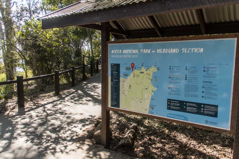 the entrance to the headland section of noosa national park