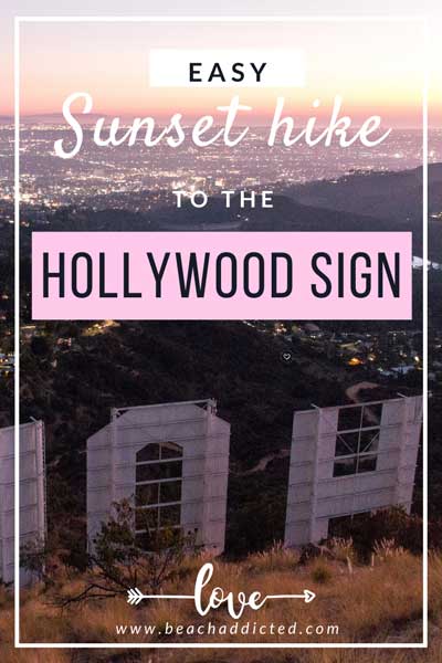 Sunset hike to the Hollywood sign
