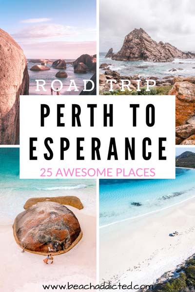 a full guide on the entire road trip which starts in Perth and finishes in Esperance with 25 awesome places to stop along.